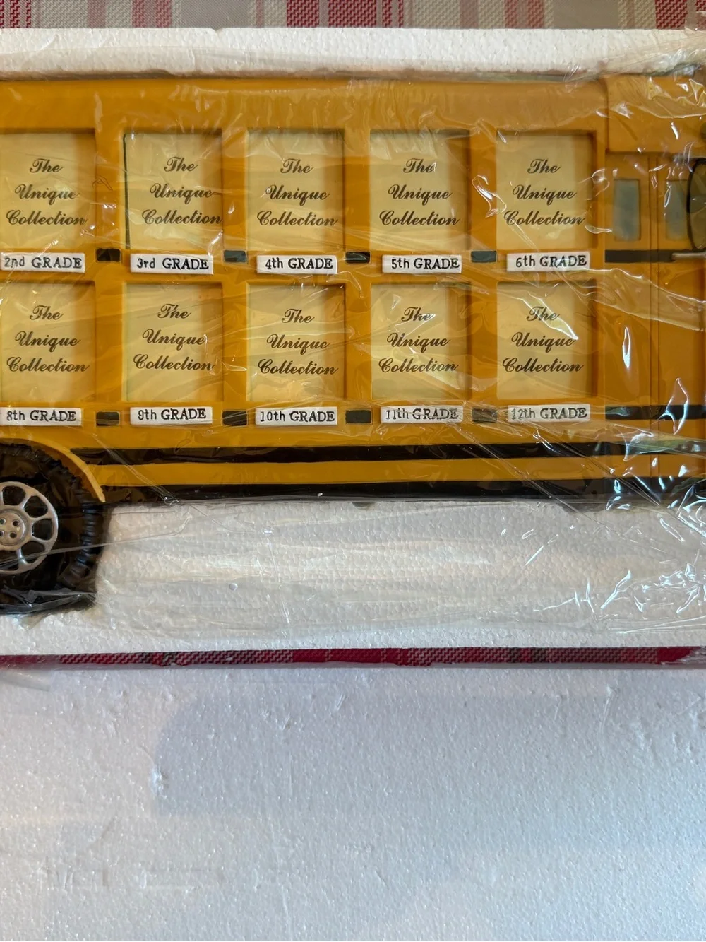 Yellow School Bus Photo Collage Frame ~ From 1st To 12th Picture Slots
